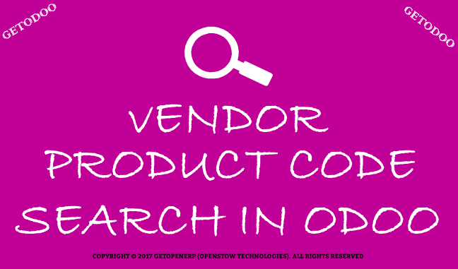 Vendor Product Code Search in Odoo Globally