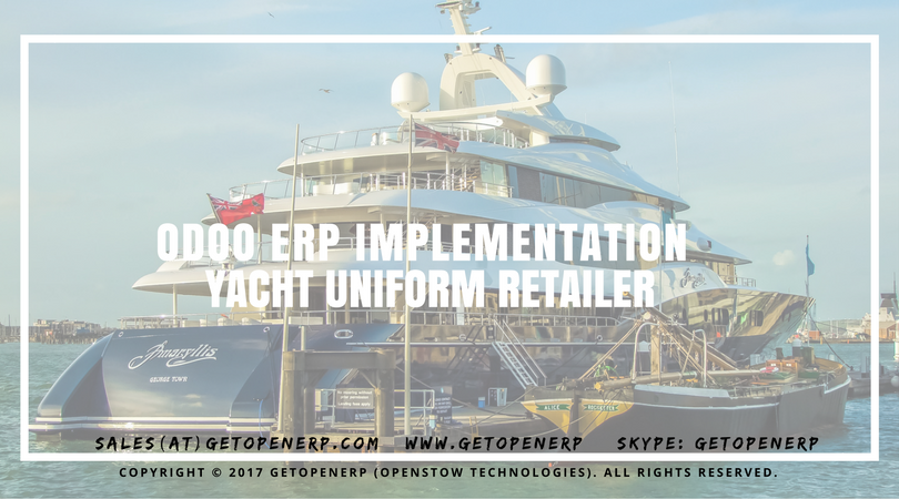 Odoo Implementation @Yacht Uniform Retailer